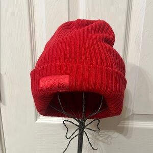PINK Victoria's Secret Red Beanie and scarf